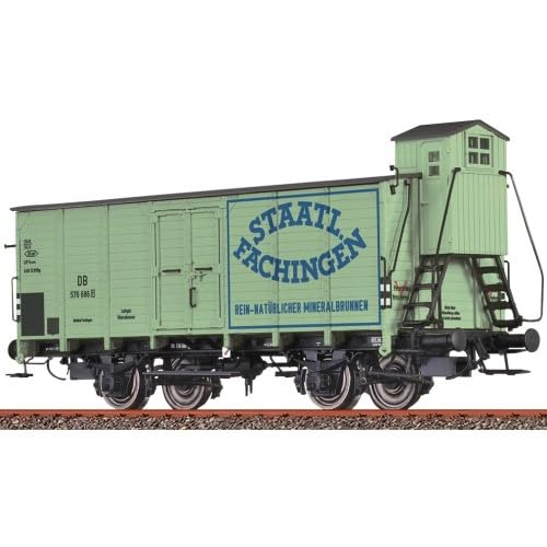 49876 Gedeckter Güterwagen [P] Wagen DB, Ep. III, Staatlich Fachingen von Brawa