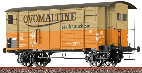 50973 H0 Gedeckter Güterwagen K2, SBB, Ep.II 'Ovomaltine' 50973 H0 Gedeckter Güterwagen K2, SBB, Ep.II 'Ovomaltine' von Brawa
