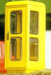 Brawa 4563 Telefonzelle, Typ FeH 78, rund, beleuchtet, Gelb Brawa 4563 Telefonzelle, Typ FeH 78, rund, beleuchtet, Gelb von Brawa