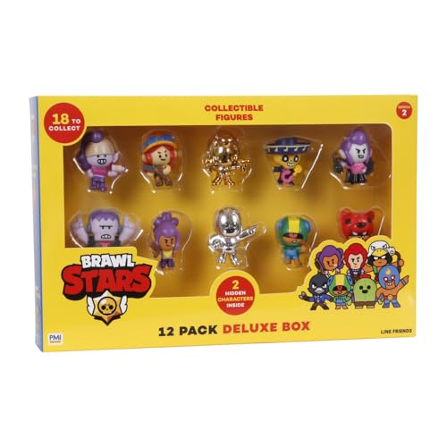 Brawl Stars Figuren 12er Pack Deluxe Geschenkverpackung inkl. 3 seltene, 4 cm Brawl Stars Figuren 12er Pack Deluxe Geschenkverpackung inkl. 3 seltene, 4 cm von Brawl Stars