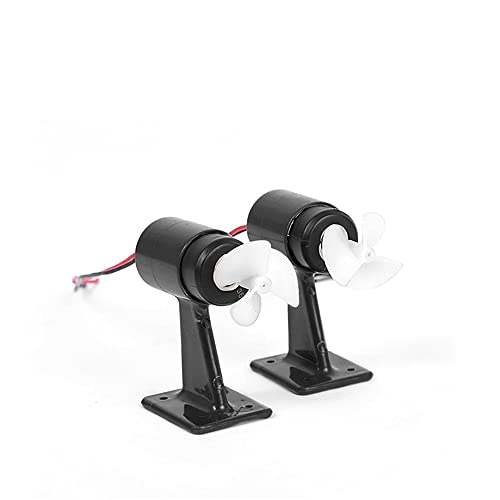 BrewJa 12V Jetboot Unterwasser 3-Blatt Propellermotor-Motorstrahlruder for DIY RC ROV Roboter Köderboot U-Boot Zubehör (Color : Random 1 PCS) von BreWja