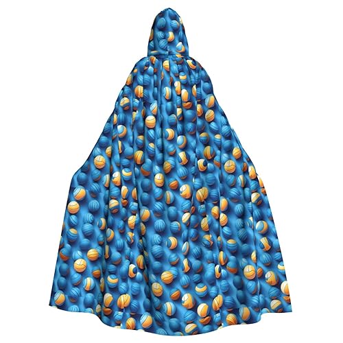 Breaux Farbenfroher Kapuzenumhang mit Weihnachtsgalaxie-Druck, Halloween-Umhang, Hexenumhang, Partydekoration für Erwachsene, blaues Volleyball, Einheitsgröße Breaux Farbenfroher Kapuzenumhang mit Weihnachtsgalaxie-Druck, Halloween-Umhang, Hexenumhang, Partydekoration für Erwachsene, blaues Volleyball, Einheitsgröße von Breaux