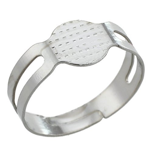 Breeshy 10 x Ringe / Ringe silber zum Basteln von von Breeshy