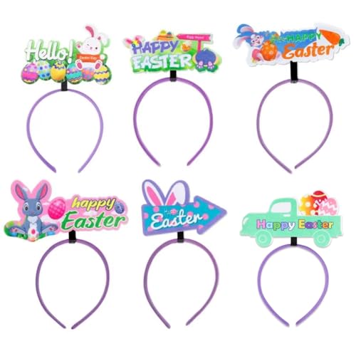 Breeshy Hasen-Stirnbänder, Oster-Fotokabinenzubehör, Stirnbänder für Partygeschenke, Ostergeschenke, Kostümdekoration für Frauen von Breeshy
