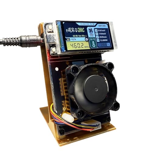 Breeshy NerdMiner 500Gh/S BM1366 ASIC-Chip Vertikaler Miner Solo-Lotterie BTC-Miner Lotterie Mining-Miner EU-STECKER von Breeshy
