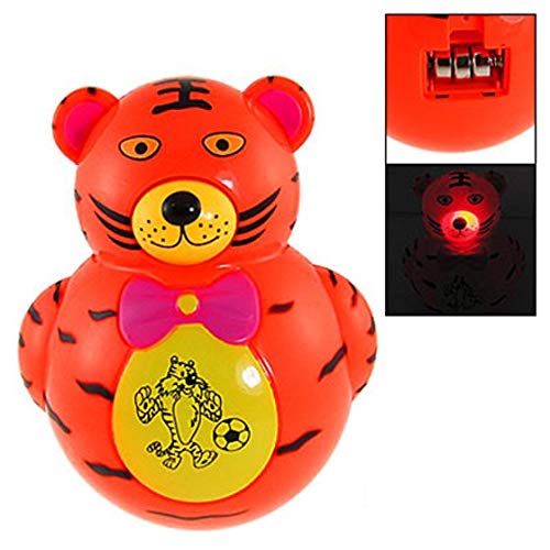 Breeshy Rote Kinder blinkende Lampe aus Kunststoff, Musik, Culbuto von Breeshy