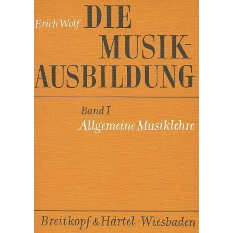 Die Musikausbildung / Allgemeine Musiklehre von Breitkopf & Härtel
