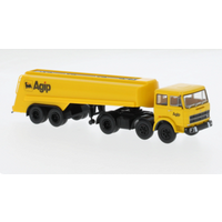 BREKINA 58584 1:87 / H0 Fiat 691 T Tank-SZ 1970, Agip, BREKINA 58584 1:87 / H0 Fiat 691 T Tank-SZ 1970, Agip, von Brekina