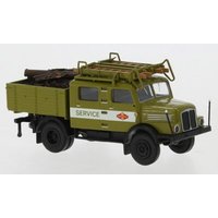 BREKINA 71759 1:87 / H0 IFA S 4000-1 Bautruppwagen grün, 1960, Fortschritt Service , BREKINA 71759 1:87 / H0 IFA S 4000-1 Bautruppwagen grün, 1960, Fortschritt Service , von Brekina