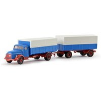 BREKINA 85600 1:87 / H0 Volvo N 88 PP-Zug, blau/rot von Brekina