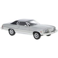 BREKINA 19734 1:87 / H0 Ford Gran Torino silber/dunkelgrau, 1976 von Brekina