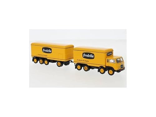 BREKINA 58435 - H0 1:87 - LKW mit Isotherme-Anhänger Fiat 690 "Millepiedi " Fredel von Brekina