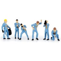 BREKINA 10502 Figuren Boxencrew hellblau, von Brekina