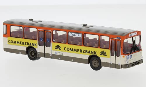 Brekina BRE50650 Mercedes O 307 Überlandbus, Frankfurt - Commerzbank, 1972, 1:87, Fertigmodell von Brekina
