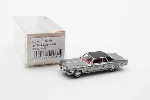 Brekina Cadillac Coupé deVille, Silber Nr. 18131 1/87 /BRN2238 von Brekina
