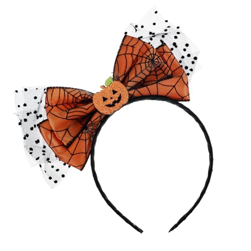 Bremorou Halloween Kürbis Stirnband Mit Spitze Und Schleife, Eleganter Haarschmuck Für Damen Und Mädchen, Perfekt Für Maskerade, Karneval, Cosplay, Kostümpartys Bremorou Halloween Kürbis Stirnband Mit Spitze Und Schleife, Eleganter Haarschmuck Für Damen Und Mädchen, Perfekt Für Maskerade, Karneval, Cosplay, Kostümpartys von Bremorou