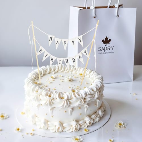 Tortendeko Geburtstag, Happy Birthday Tortendeko, Kuchen Deko, Rustic Happy Birthday Deko, Vintage Cake Topper Geburtstag, Girlande GeburtstagsDeko für Geburtstagsfeier Dekoration Tortendeko Geburtstag, Happy Birthday Tortendeko, Kuchen Deko, Rustic Happy Birthday Deko, Vintage Cake Topper Geburtstag, Girlande GeburtstagsDeko für Geburtstagsfeier Dekoration von Bremorou