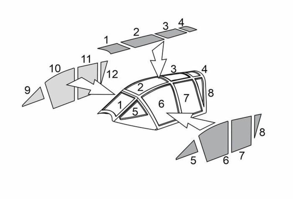 S-Kauba SK-257 - Canopy masks S-Kauba SK-257 - Canopy masks von Brengun