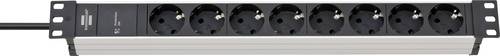 Brennenstuhl 1390007308 Überspannungsschutz-Steckdosenleiste 8fach Schwarz, Silber Schutzkontakt 1S von Brennenstuhl
