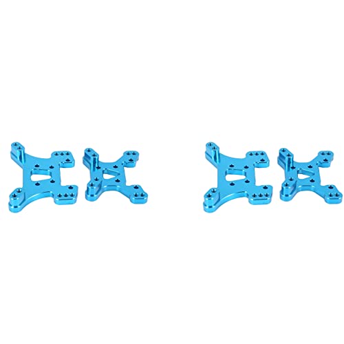 Brensty 2X 144001 Teil Shock Tower Board Set Vorne und Hinten Zubehör Teile für 144001 1/14 4WD RC Auto, Blau von Brensty