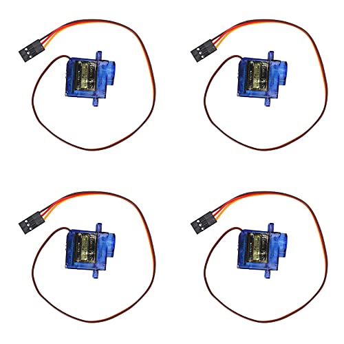 Brensty 4 StüCke Smart Elektronik Rc Mini 9G 1,6 Kg Servo Motor Sg90 für Rc 250 450 Hubschrauber Flugzeug Auto Boot von Brensty