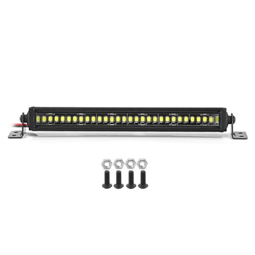 Brensty RC Auto-Dachlampe 24 36 LED-Lichtleiste für 1/10 RC Crawler Axial SCX10 90046/47 SCX24 Wrangler D90 TRX4 Karosserie, B Ersatzteile Zubehör von Brensty