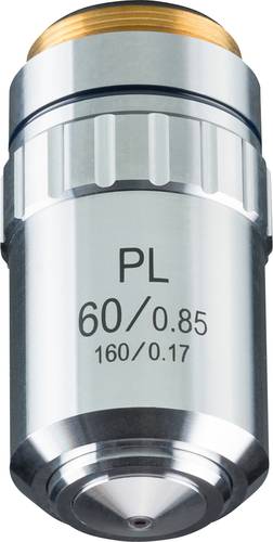 Bresser Optik DIN-PL 60x, planachromatisch 5941560 Mikroskop-Objektiv Passend für Marke (Mikroskope von Bresser Optik