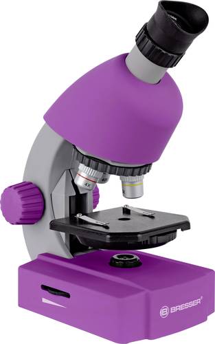 Bresser Optik 8851300GSF000 violet Kinder-Mikroskop Monokular 640 x Durchlicht von Bresser Optik