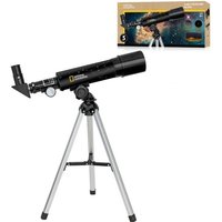 Bresser 12883 - NATIONAL GEOGRAPHIC Linsen-Teleskop 50/360 mit Tischstativ, Kinder-Reiseteleskop von Bresser