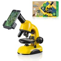 Bresser 14551 - NATIONAL GEOGRAPHIC Einsteiger-Mikroskop (gelb) 40-800x von Bresser