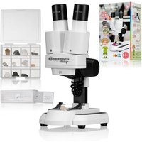 Bresser Junior 10312 - Kinder-Mikroskop Biolux ICD Pro 20x/50x, Auflicht- und Durchlichtmikroskop mit 20- und 50-facher Vergrößerung von Bresser