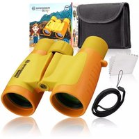 Bresser Junior 8880330 - Kinderfernglas 3x30, 3-fache Vergrößerung, 30mm Objektiv, mit Tasche, Tragriemen und Reinigungstuch, gelb, STEM Bresser Junior 8880330 - Kinderfernglas 3x30, 3-fache Vergrößerung, 30mm Objektiv, mit Tasche, Tragriemen und Reinigungstuch, gelb, STEM von Bresser