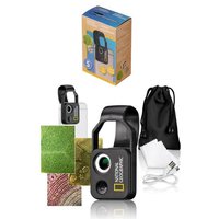 National Geographic 9118500 - Handy-Mikroskop 200x mit 200-facher Vergrößerung, CPL-Filter und 2-stufiger Beleuchtung von Bresser