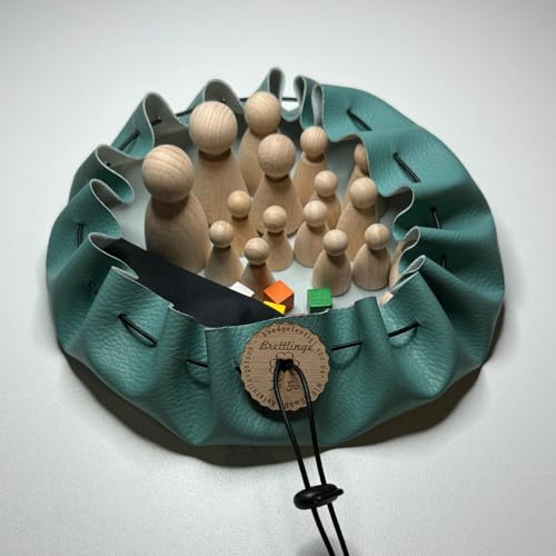 Brettlinge 2 in 1 in einem von Einer gemeinnützigen Werkstatt (SGB IX) gefertigten Kunstleder-Beutel von Brettlinge