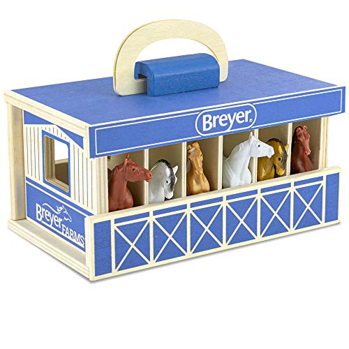 Breyer Farms Wood Carry Stable with Horses Breyer Farms Wood Carry Stable with Horses von Breyer