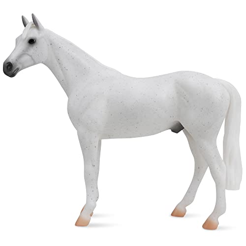 Breyer Horses Freedom Series Fleabitten Grey Thoroughbred | Juguete de Caballo | 9.8 x 7 Pulgadas | Escala 1:12 | Modelo #1054 von Breyer