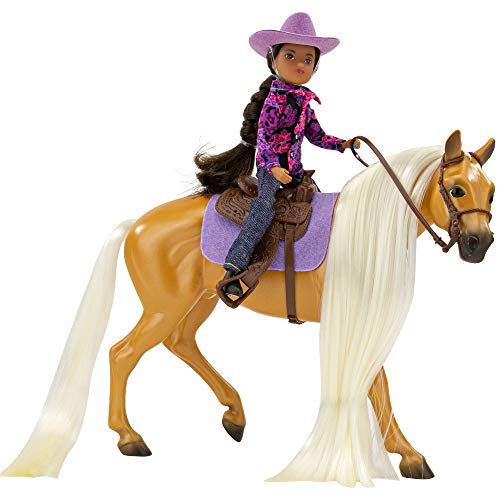 Breyer Pferde Freiheit Serie Pferd und Western Reiter Set | Charme & Gabi | Pferd und Reiter-Set | Pferd Spielzeug | Maßstab 1:12 | Modell #61146 (Verschiedene) von Breyer