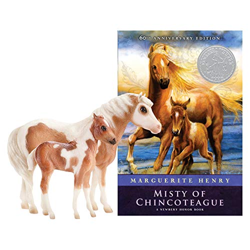 Breyer Traditionell Misty & Stormy Modell & Buch Set Serie | 2 Geschenkset Pferd und Buch | Maßstab 1:9 | Modell Nr. 1157 (Mehrfarbig) von Breyer