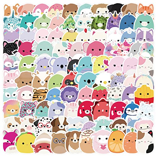 100Stück Niedlicher Cartoon Aufkleber Wasserflaschen Laptop Telefon Gitarre Skateboard Computer Koffer Fahrrad Monster Vinyl Stickers Wasserdicht Ästhetisch Aufkleber für Jugendliche Kinder Erwachsene von Bric Dodo