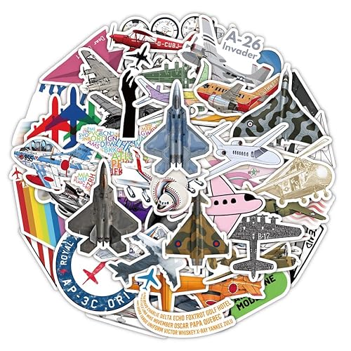 Bric Dodo 50 Stück Flugzeuge Aufkleber Auto Laptop Telefon Gitarre Skateboard Motorrad Fahrrad Airplane Stickers Set Vinyl Wasserdicht Aesthetic Aufkleber für Jugendliche Kinder Erwachsene Bric Dodo 50 Stück Flugzeuge Aufkleber Auto Laptop Telefon Gitarre Skateboard Motorrad Fahrrad Airplane Stickers Set Vinyl Wasserdicht Aesthetic Aufkleber für Jugendliche Kinder Erwachsene von Bric Dodo