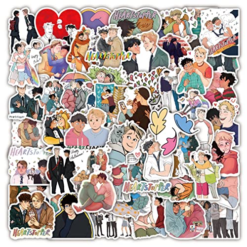 50 Stück Heartstopper Aufkleber Wasserflaschen Laptop Telefon Gitarre Skateboard Computer Koffer Fahrrad Heartstopper Vinyl Stickers Wasserdicht Ästhetisch Aufkleber für Jugendliche Kinder Erwachsene 50 Stück Heartstopper Aufkleber Wasserflaschen Laptop Telefon Gitarre Skateboard Computer Koffer Fahrrad Heartstopper Vinyl Stickers Wasserdicht Ästhetisch Aufkleber für Jugendliche Kinder Erwachsene von Bric Dodo