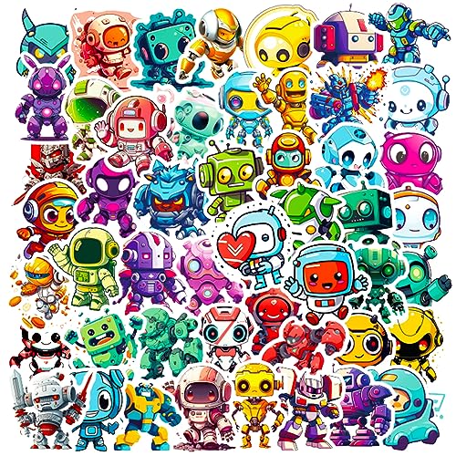 Bric Dodo 50 Stück Roboter Aufkleber Auto Laptop Telefon Gitarre Skateboard Motorrad Fahrrad Robot Stickers Set Vinyl Wasserdicht Aesthetic Aufkleber für Jugendliche Kinder Erwachsene Bric Dodo 50 Stück Roboter Aufkleber Auto Laptop Telefon Gitarre Skateboard Motorrad Fahrrad Robot Stickers Set Vinyl Wasserdicht Aesthetic Aufkleber für Jugendliche Kinder Erwachsene von Bric Dodo