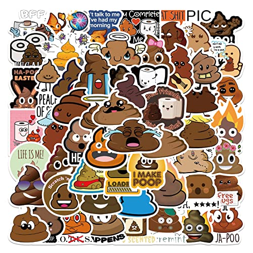 Bric Dodo 50 Stück Poop Aufkleber Auto Laptop Telefon Gitarre Skateboard Motorrad Fahrrad Funny Poop Stickers Set Vinyl Wasserdicht Aesthetic Aufkleber für Jugendliche Kinder Erwachsene Bric Dodo 50 Stück Poop Aufkleber Auto Laptop Telefon Gitarre Skateboard Motorrad Fahrrad Funny Poop Stickers Set Vinyl Wasserdicht Aesthetic Aufkleber für Jugendliche Kinder Erwachsene von Bric Dodo