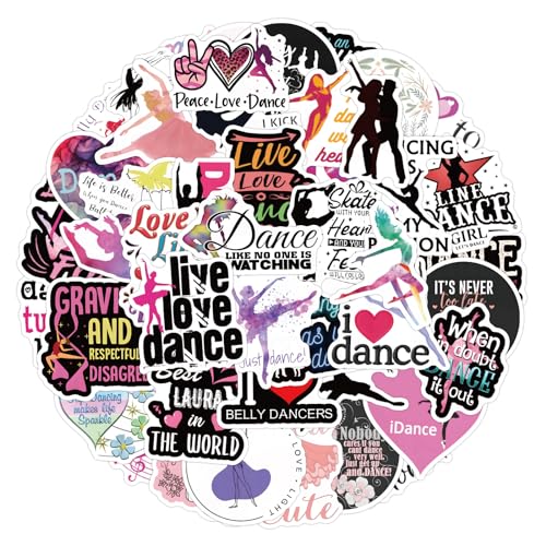 Bric Dodo 60 Stück Dance Aufkleber Auto Laptop Telefon Gitarre Skateboard Motorrad Fahrrad Dance Stickers Set Vinyl Wasserdicht Aesthetic Aufkleber für Jugendliche Kinder Erwachsene Bric Dodo 60 Stück Dance Aufkleber Auto Laptop Telefon Gitarre Skateboard Motorrad Fahrrad Dance Stickers Set Vinyl Wasserdicht Aesthetic Aufkleber für Jugendliche Kinder Erwachsene von Bric Dodo