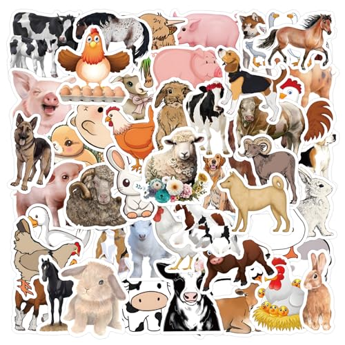 Bric Dodo 60 Stück Landwirtschaft Tiere Aufkleber Auto Laptop Telefon Gitarre Skateboard Motorrad Fahrrad Tiere Stickers Set Vinyl Wasserdicht Aesthetic Aufkleber für Jugendliche Kinder Erwachsene Bric Dodo 60 Stück Landwirtschaft Tiere Aufkleber Auto Laptop Telefon Gitarre Skateboard Motorrad Fahrrad Tiere Stickers Set Vinyl Wasserdicht Aesthetic Aufkleber für Jugendliche Kinder Erwachsene von Bric Dodo