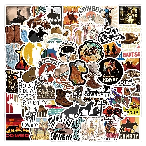 Bric Dodo 60 Stück Western Cowboy Aufkleber Auto Laptop Telefon Gitarre Skateboard Motorrad Fahrrad Western Cowboy Stickers Set Vinyl Wasserdicht Aesthetic Aufkleber für Jugendliche Kinder Erwachsene Bric Dodo 60 Stück Western Cowboy Aufkleber Auto Laptop Telefon Gitarre Skateboard Motorrad Fahrrad Western Cowboy Stickers Set Vinyl Wasserdicht Aesthetic Aufkleber für Jugendliche Kinder Erwachsene von Bric Dodo