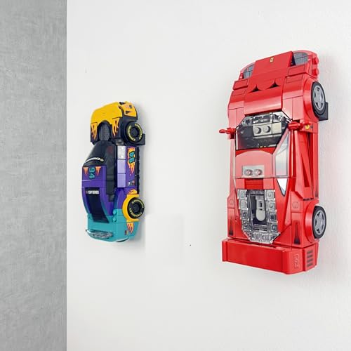 Brick Nest Wandhalterung kompatibel mit LEGO Speed Champions Cars - Display Haken für Ihre Speed Champs (2 Halterungen) von Brick Nest