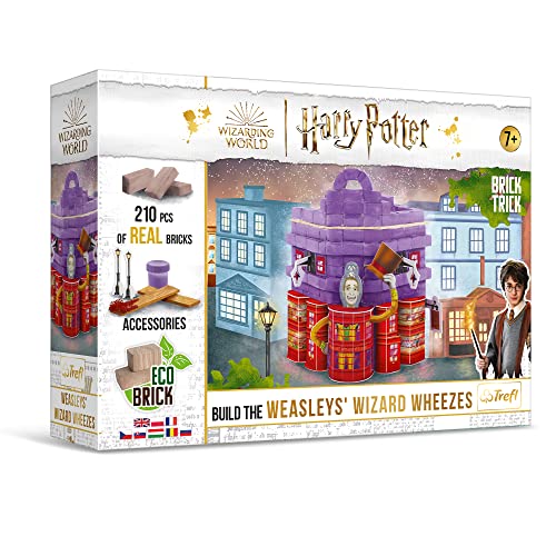 Brick Trick 61601 Harry Potter BAU mi Ziegel, Weasley Zauberer Sprüche Laden, ECO, 210 Ziegelblöcke, wiederverwendbar, Kreativset für Kinder ab 7 Jahren Bausteine, Weasleys' Wizard Wheezes von Brick Trick