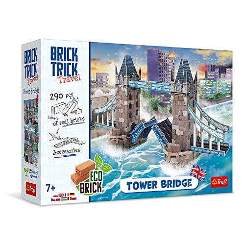Brick Trick 61606, 290 Bausteine, Bauen, London, UK, EKO Bricks, Wiederverwendbar, Kreativ-Set für Kinder ab 7 Jahren Puzzle, Travel: Tower Bridge von Brick Trick