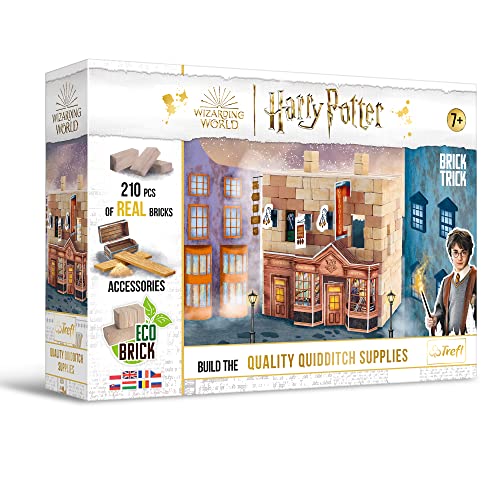 Brick Trick 61607, 210 Bauen mit Ziegelsteinen, Ausrüstung der Marke Shop, EKO Brick Blocks, Wiederverwendbar, Kreativ-Set für Kinder ab 7 Puzzels, Trefl Harry Potter: Hochwertiges Quidditch-Zubehör von Brick Trick